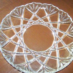 cut crystal plate
